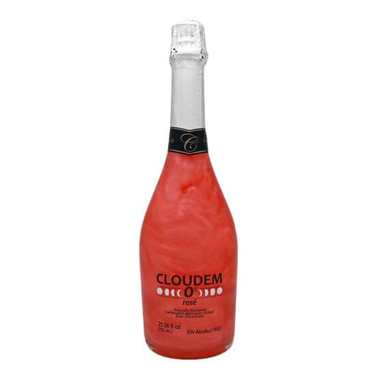 Cloudem Zero Rosé 0,75L - Nealkoholický šumivý drink s perleťovým efektem 0,0% alk.