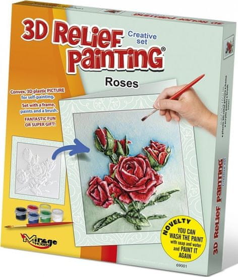 Mirage Hobby  Kreativní sada 3D malování Relief Painting: Růže