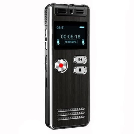 Daklos Profesionální 8GB diktafon 2.0, hlasový záznamník, nahrávání hlasu, zvuku a telefonních hovorů