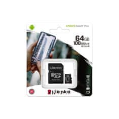 Kingston Paměťová karta Kingston microSDHC 64GB + adapter
