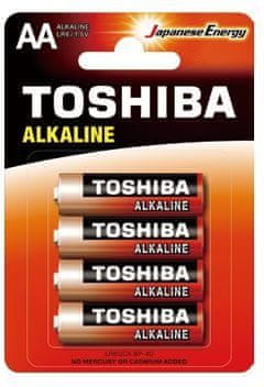 TOSHIBA Baterie AA TOSHIBA Alkaline 4ks 1,5V alkalická LR6/4/48 BL