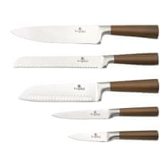 Berlingerhaus Sada nožů s kuchyňským náčiním a prkénkem, 12 kusů, Rosegold Collection Bh-2446