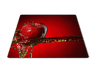 Skleněné prkénko červené jablko ve vodě - Prkénko: 40x30cm