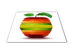 Glasdekor Skleněné prkénko mix ovoce tvar jablko - Prkénko: 30x20cm