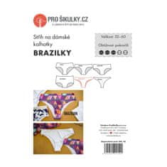 Prošikulky Střih dámské kalhotky BRAZILKY | 32 - 60 - Česky