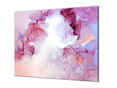 Glasdekor Ochranná deska abstraktní malované pozadí - Lepení na zeď: S lepením na zeď