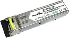 MaxLink SPF modul 1,25Gbit, SM, 1550/Rx1310nm, 3km, 1x LC konektor, DDM, Cisco kompatibilní