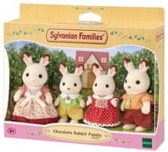 Sylvanian Families Rodina "chocolate" králíků nová - rozbaleno
