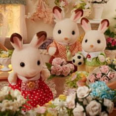 Sylvanian Families Rodina "chocolate" králíků nová