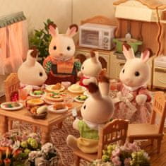 Sylvanian Families Rodina "chocolate" králíků nová - rozbaleno