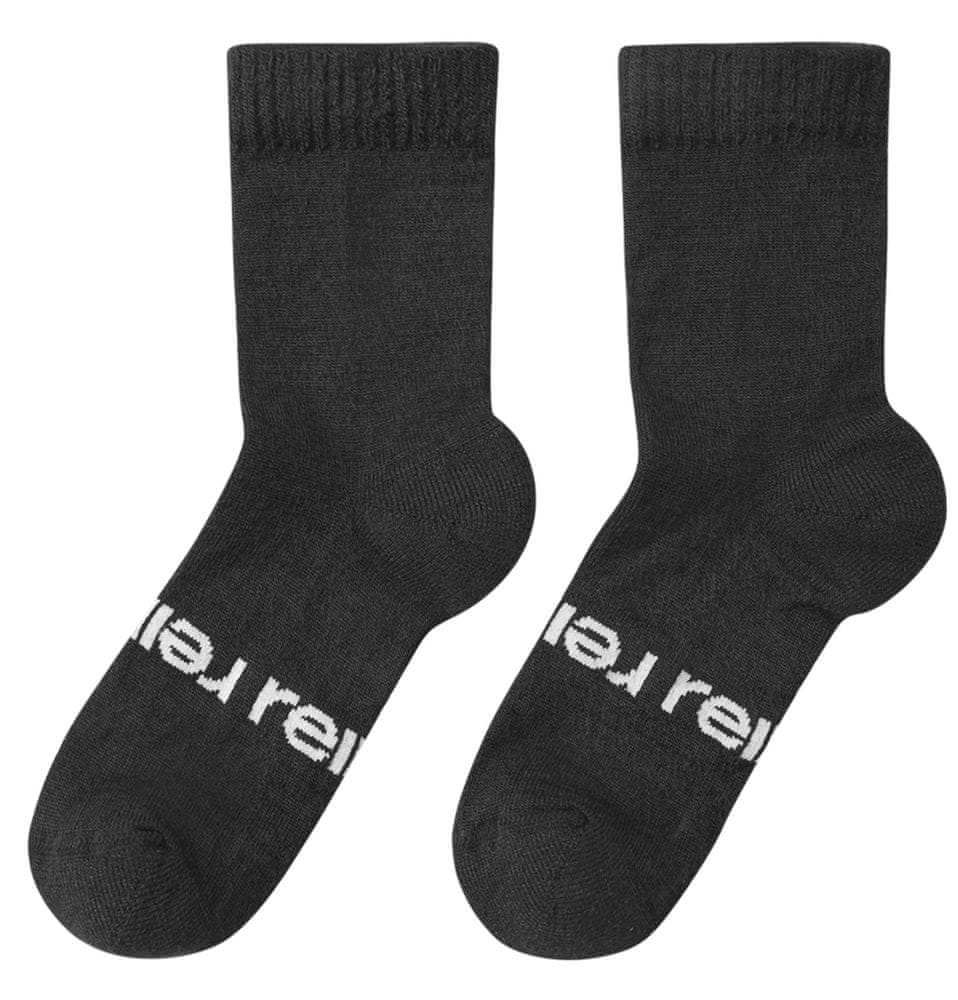Reima dětské vlněné ponožky Liki 5300045A-9990 černá 38/41
