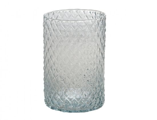 Diamond Váza VÁLEC ruční výroba skleněná d10x15cm