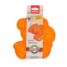 Banquet Forma silikonová CULINARIA Orange 19,5 x 19,5 x 4,7 cm, opička