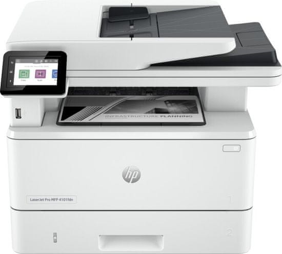 HP LaserJet Pro MFP 4102dw tiskárna, A4, černobílý tisk, Wi-Fi (2Z622F)