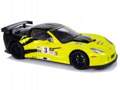 Rastar Závodní sportovní vůz R/C 1:18 Corvette C6.R žlutá