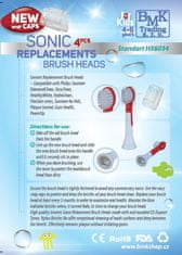 Náhradní kompatibilní hlavice na elek. zubní kartáčky Philips Sonicare For Kids HX6034/33 - 4 ks - věk 4-6 let