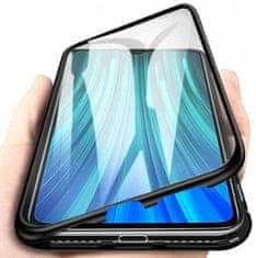 OEM Pouzdro iPhone 13 Pro Max 3in1 Double Magnetic 360° Aluminium & Glass black