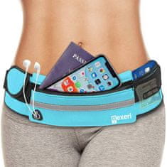 OEM Sportovní pásek (ledvinka) Nexeri 7" pro běh, fitness, nordic walking, sport - modrý