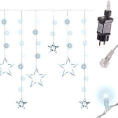InnoVibe LED studený bílý závěs s dvěma druhy hvězd - 2,5 m, 138 LED