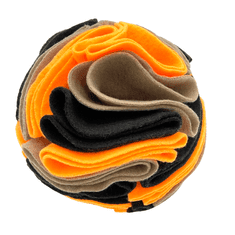 Guden Snuffle ball MAXI (16cm) oranžová neon/hnědá/černá