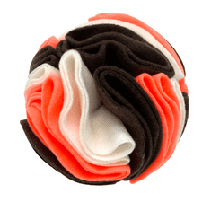 Guden Snuffle ball MAXI (16cm) smetanová/oranžová neon/tm.hnědá