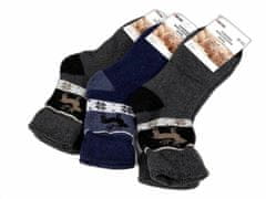 Kraftika 3pár (vel. 39-42) mix pánské ponožky se zdravotním lemem