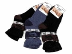 Kraftika 3pár (vel. 43-46) mix pánské ponožky se zdravotním lemem