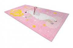 Dywany Lusczów Dětský koberec WHITE BEER růžový, velikost 140x190