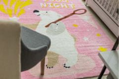 Dywany Lusczów Dětský koberec WHITE BEER růžový, velikost 140x190