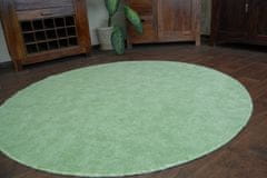 Dywany Lusczów Kulatý koberec SERENADE Graib zelený, velikost kruh 100