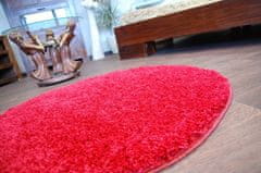 Dywany Lusczów Kulatý koberec SHAGGY Hiza 5cm bordó, velikost kruh 100