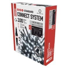 Emos EMOS Standard LED spojovací vánoční řetěz – rampouchy, 2,5 m, venkovní, studená bílá D1CC01