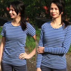 Prošikulky Střih dámské BASIC tričko s krátkým a dlouhým rukávem | 32 - 62 - Česky