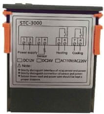 HADEX Digitální termostat STC-3000, rozsah -50 ~ +99°C, napájení 230V