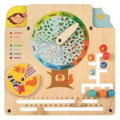Lucy&Leo 322 Kalendář přírody - dřevěná naučná hrací deska