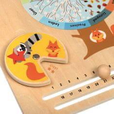 Lucy&Leo 322 Kalendář přírody - dřevěná naučná hrací deska