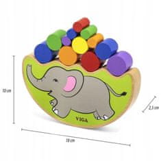 Viga Toys Dřevěná skládačka Balancing Elephant