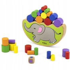 Viga Toys Dřevěná skládačka Balancing Elephant