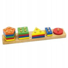 Viga Toys Dřevěné bloky se třídičem
