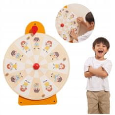 Viga Toys Nástěnná deska Circle Wall Board Ukazuje emoce a Twa výrazy