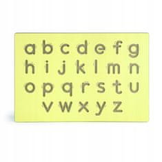Viga Toys Naučit se psát šablonu malých písmen pro desku