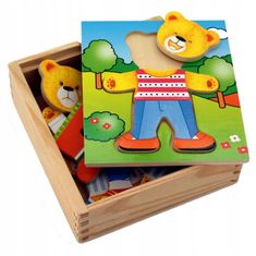 Viga Toys Dřevěná skládačka Vzdělávací skládačka zdobit