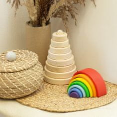 Ulanik Montessori dřevěná hračka "Rainbow. Small"
