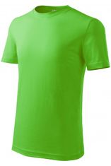 Malfini Dětské tričko klasické na leto, jablkově zelená, 158cm / 12let