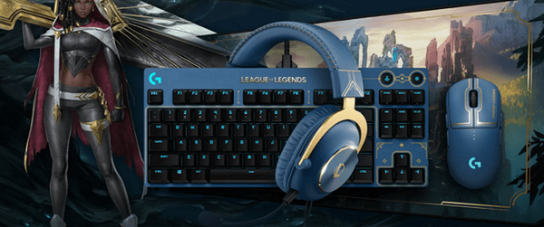 Herní sluchátka Logitech Pro X League of Legends Edition (981-001106) DTS headphone X 2.0 blue voice MMORPG