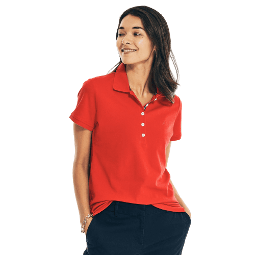 Nautica NAUTICA dámské poo tričko CHAMBRAY červené