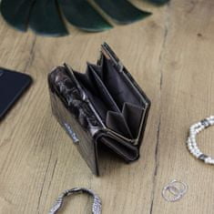 Gregorio Extravagantní dámská kožená peněženka Rokolo, šedá
