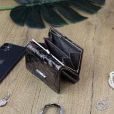 Gregorio Extravagantní dámská kožená peněženka Rokolo, šedá