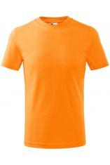 Malfini Dětské tričko jednoduché, mandarinková oranžová, 158cm / 12let