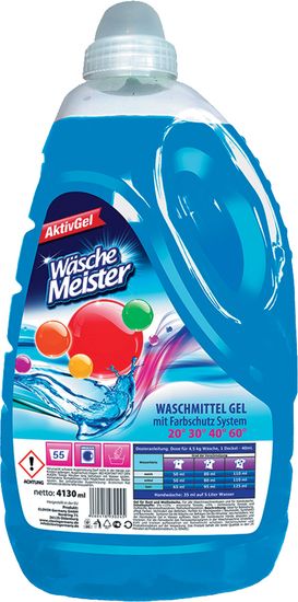 WäscheMeister Prací gel Universal 4,13 l - 55 praní